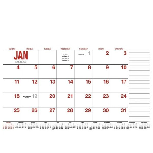 Products 13-Month Desk Pad Calendar
