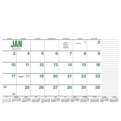 Products 13-Month Desk Pad Calendar