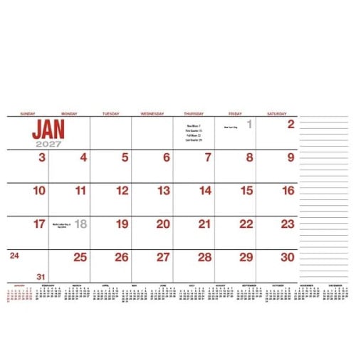 Products 13-Month Desk Pad Calendar