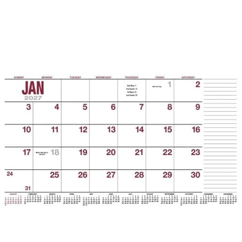 Products 13-Month Desk Pad Calendar