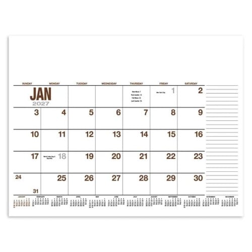 Products 13-Month Desk Pad Calendar