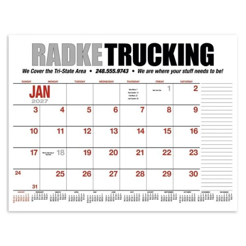Products 13-Month Desk Pad Calendar