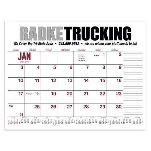 Products 13-Month Desk Pad Calendar