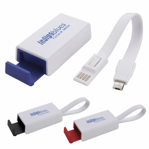 Phone Stand with USB-C and Dual Charging Cable