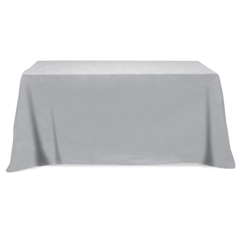Flat Poly/Cotton 4-sided Table Cover - fits 6' standard table