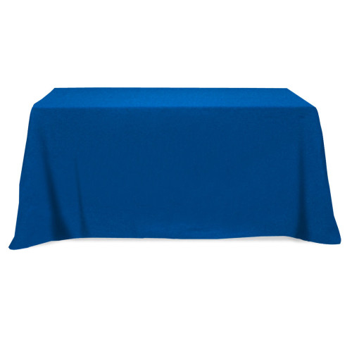 Flat Poly/Cotton 4-sided Table Cover - fits 6' standard table