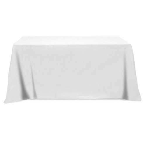 Flat Poly/Cotton 4-sided Table Cover - fits 6' standard table