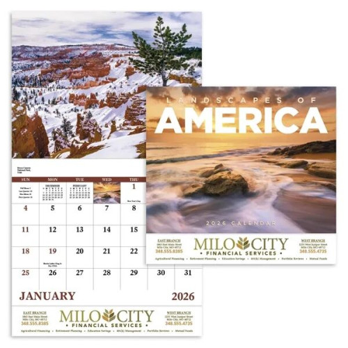 Good Value™ Landscapes of America - Stapled Calendar