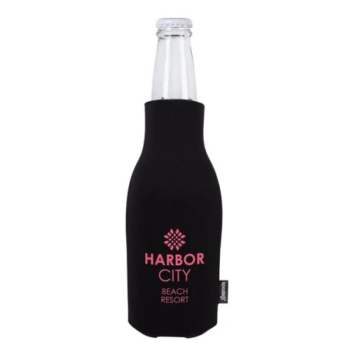 Koozie® Zip-Up Bottle Cooler with Opener