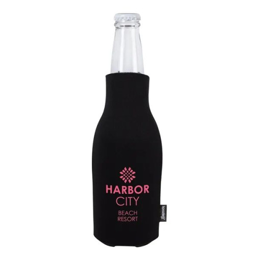 Koozie® Zip-Up Bottle Cooler with Opener