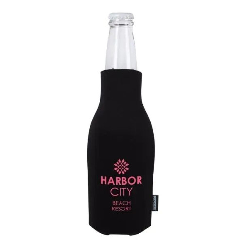 Koozie® Zip-Up Bottle Cooler with Opener