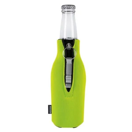 Koozie® Zip-Up Bottle Cooler with Opener