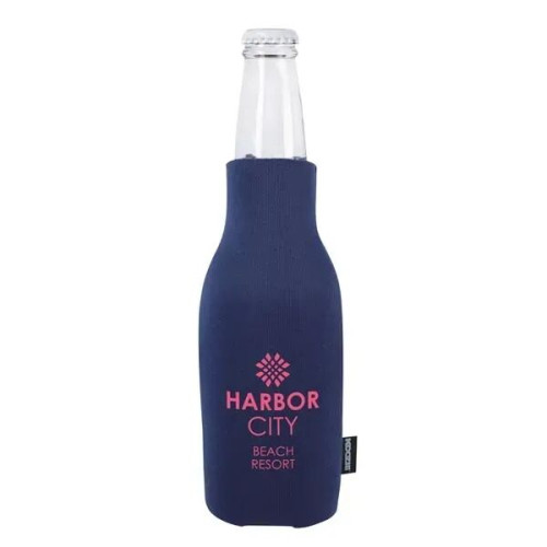 Koozie® Zip-Up Bottle Cooler with Opener