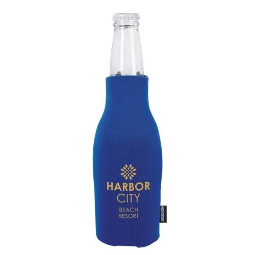 Koozie® Zip-Up Bottle Cooler with Opener