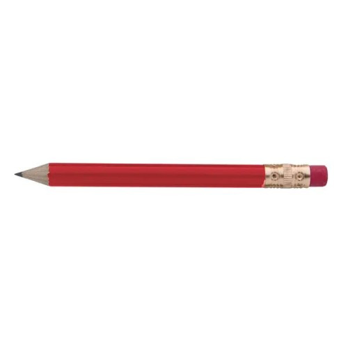 Round Golf Pencil with Eraser