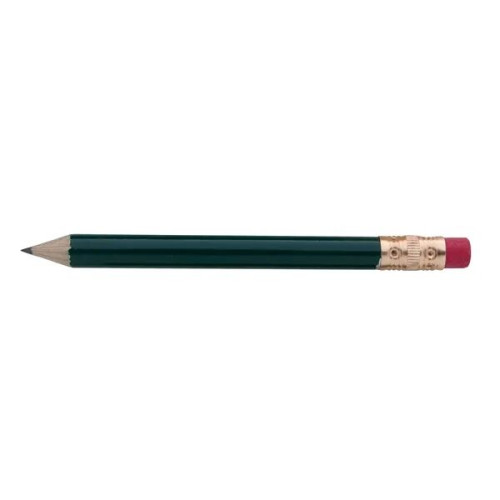 Round Golf Pencil with Eraser