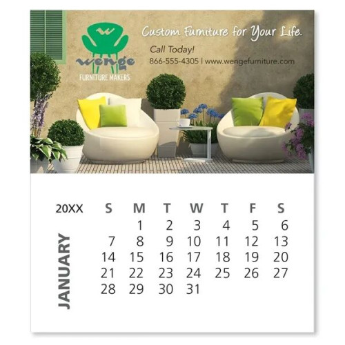 Good Value™ Business Card Magnet with 12-Sheet Calendar