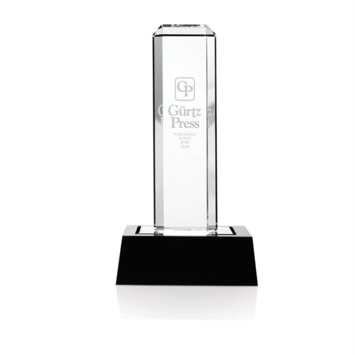 Vertical Highlight Award with Lighted Base