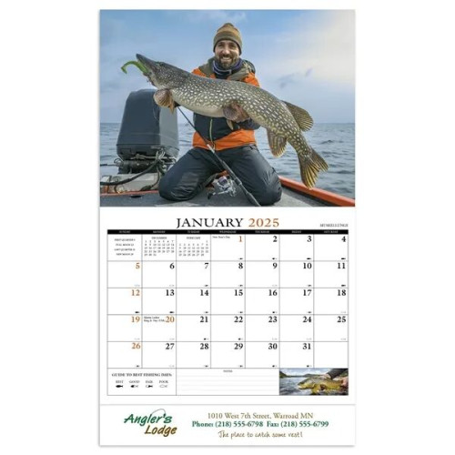 Products Fishing Guide Appointment Calendar - Stapled