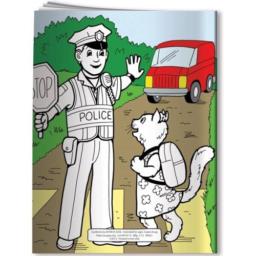 Coloring Book: Police Officers Care