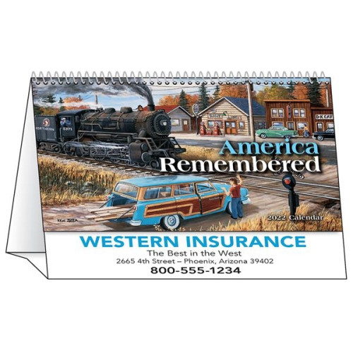 America Remembered Desk Tent Calendar