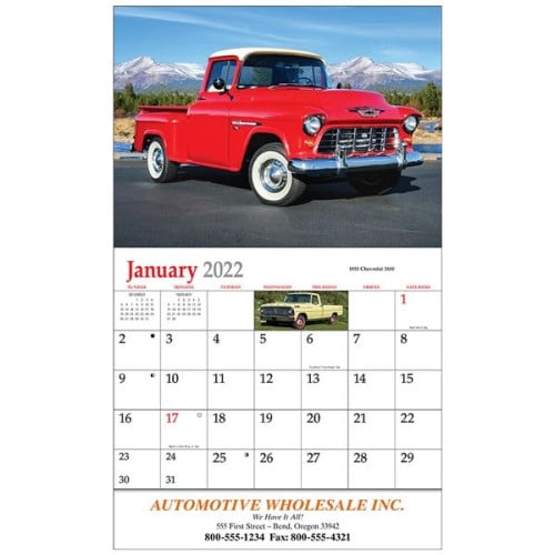 Classic Trucks Appointment Calendar - Stapled