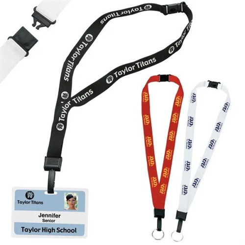 3/4" Breakaway Lanyard with Key Ring