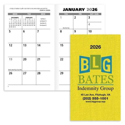 Value Monthly Pocket Planner