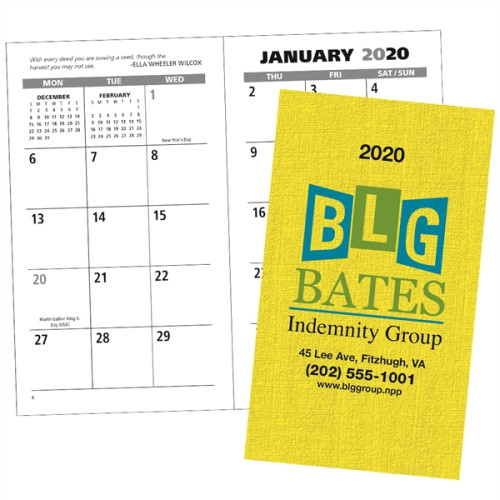 Value Monthly Pocket Planner