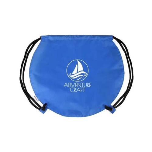 Recycled Polyester Globe Earth Drawstring Bag.
