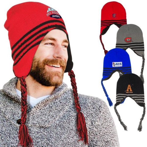 Ski Beanie with Ear Flaps