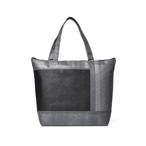 Hexagon Pattern Non-Woven Cooler Tote Bag