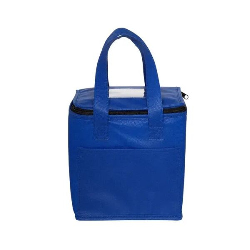 Non-Woven Cubic Lunch Cooler Bag With ID Slot