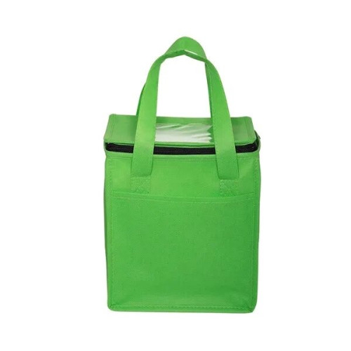 Non-Woven Cubic Lunch Cooler Bag With ID Slot