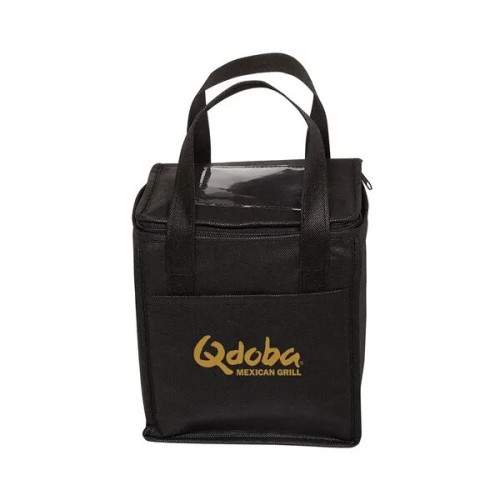Non-Woven Cubic Lunch Cooler Bag With ID Slot