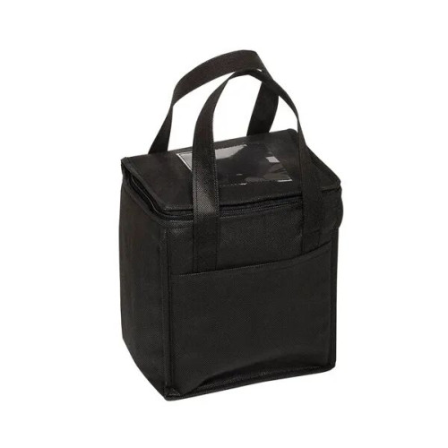 Non-Woven Cubic Lunch Cooler Bag With ID Slot