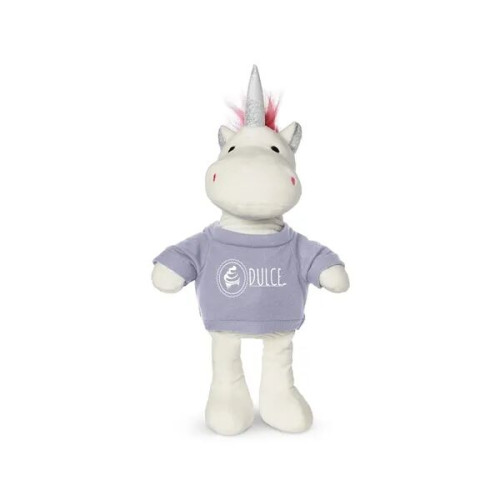 8.5" Plush Unicorn With T-Shirt