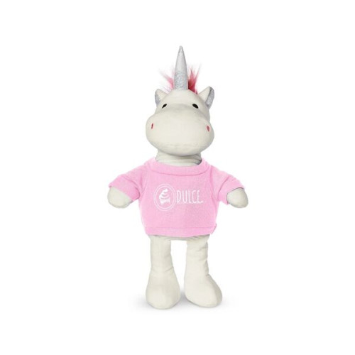 8.5" Plush Unicorn With T-Shirt