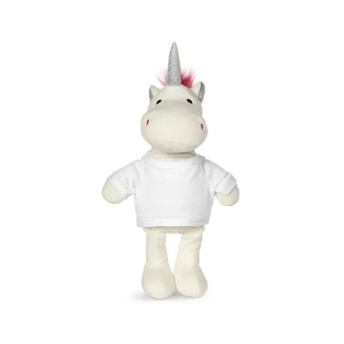 8.5" Plush Unicorn With T-Shirt