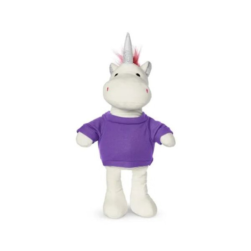 8.5" Plush Unicorn With T-Shirt