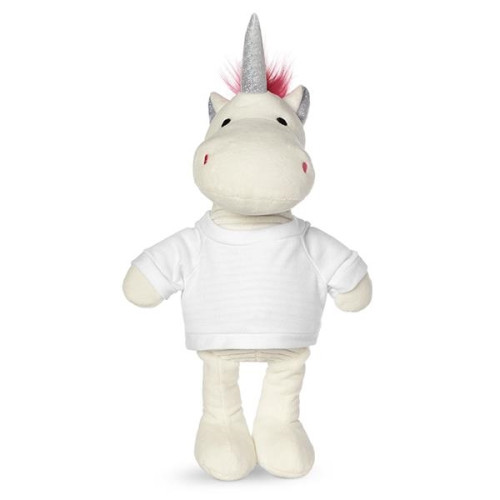 8.5" Plush Unicorn With T-Shirt