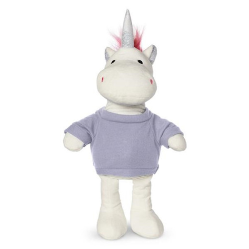 8.5" Plush Unicorn With T-Shirt