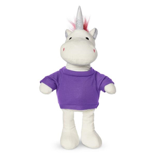 8.5" Plush Unicorn With T-Shirt