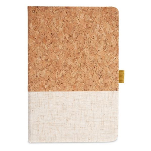 Cork And Heathered Fabric Hardcover Journal 5....