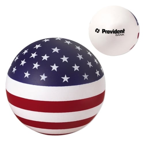 USA Patriotic Round Ball Stress Reliever