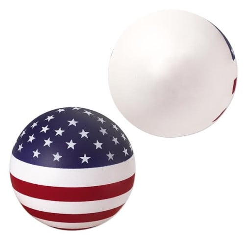 Stars and Stripes Patriotic Round Stress Ball