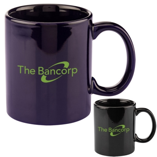 11 oz. Basic C Handle Ceramic Mug.