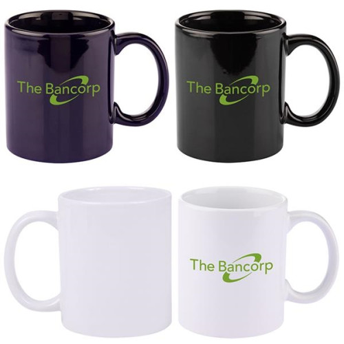 11 oz. Basic C Handle Ceramic Mug.