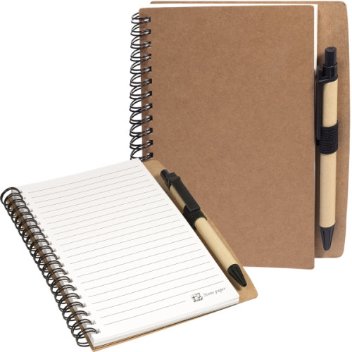 Stone Paper Spiral Notebook with Pen Combo