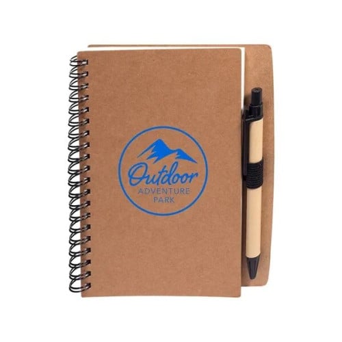 Stone Paper Spiral Notebook & Pen 5.5" X 7"